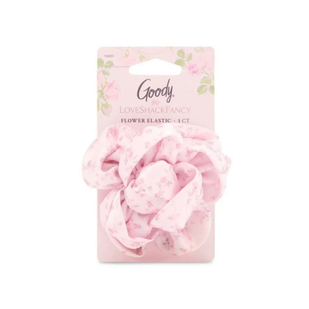 Goody loveshackfancy pink floral hair tie